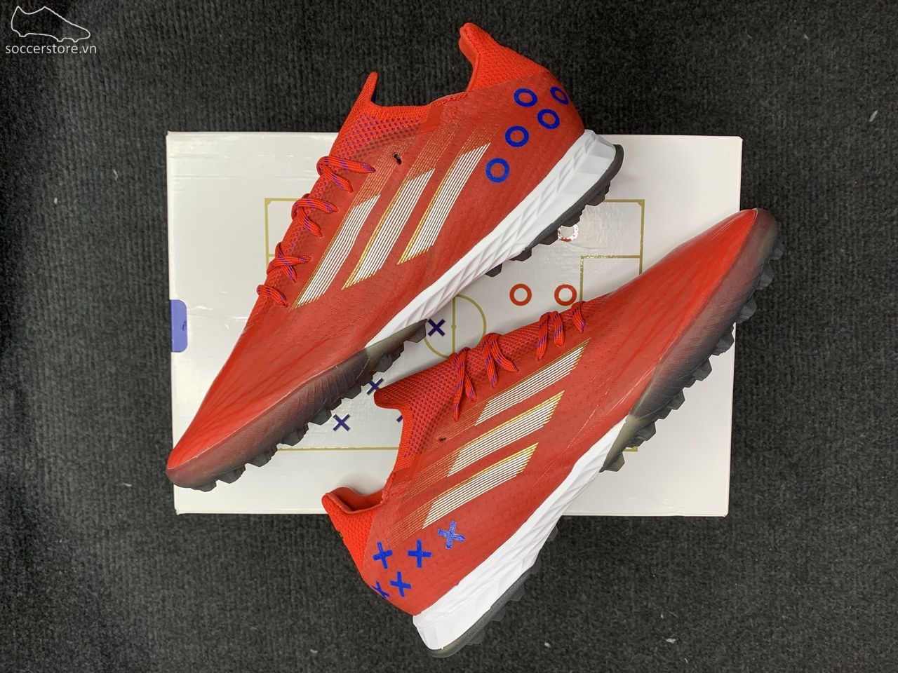 Adidas X Speedflow .1 TF- White/ Red GX0561
