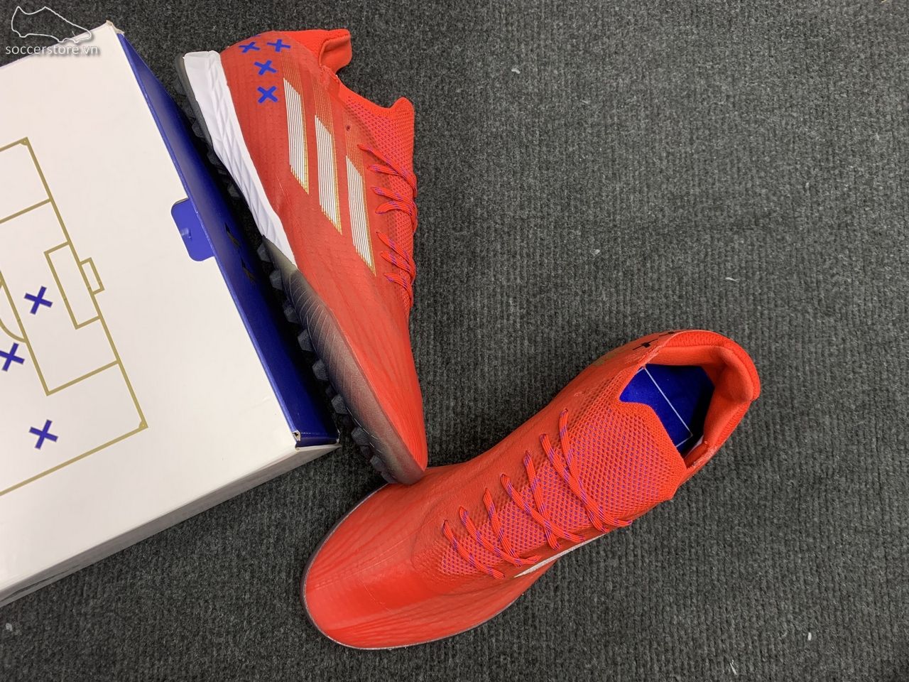 Adidas X Speedflow .1 TF- White/ Red GX0561