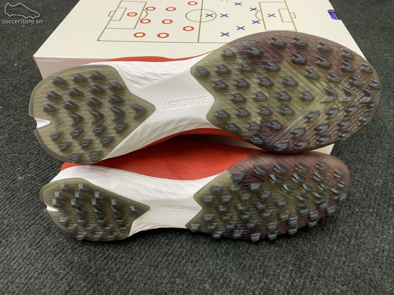 Adidas X Speedflow .1 TF- White/ Red GX0561