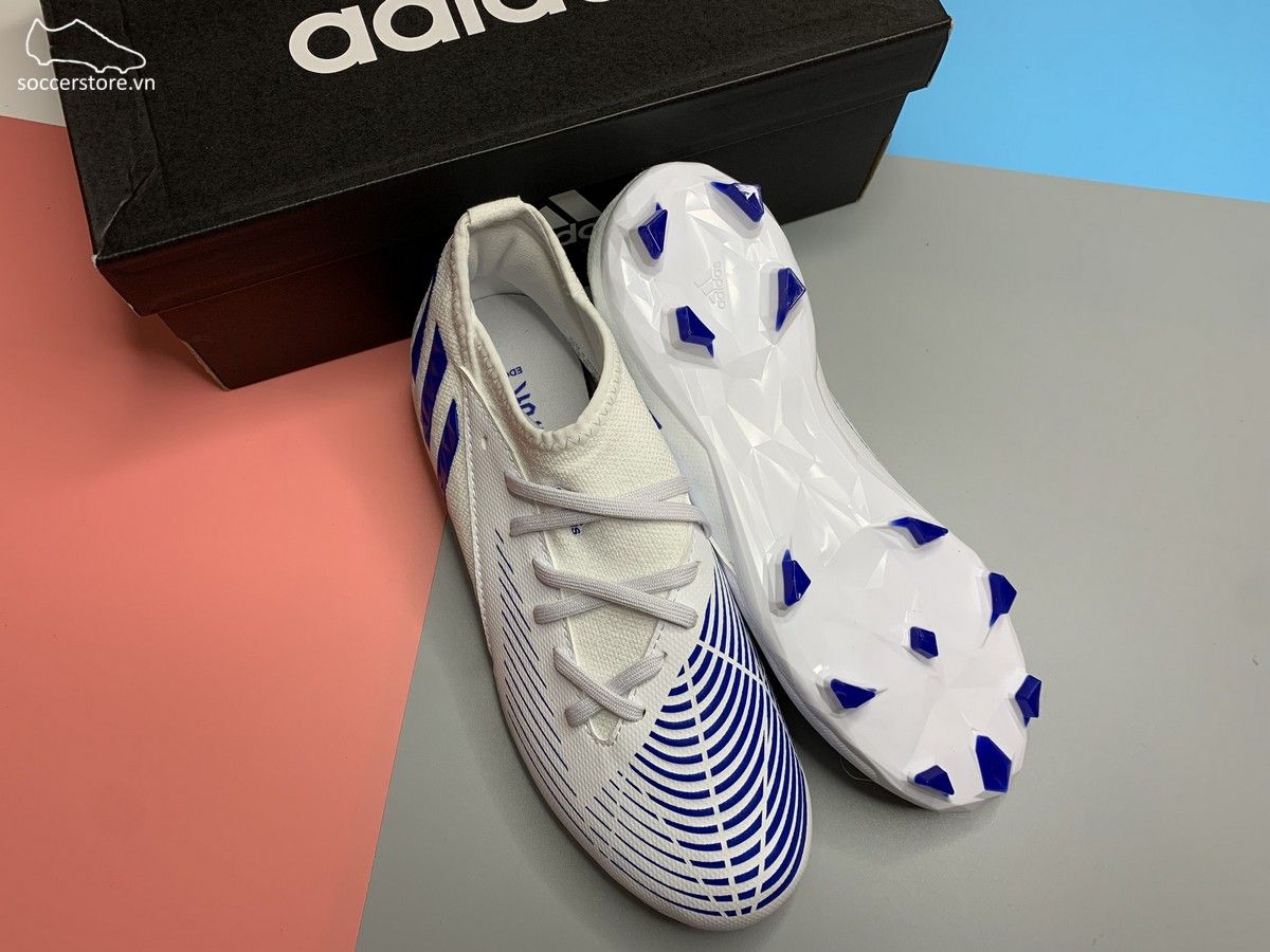 Giày Adidas Predator Edge .3 FG Kids - màu trắng xanh GX5211