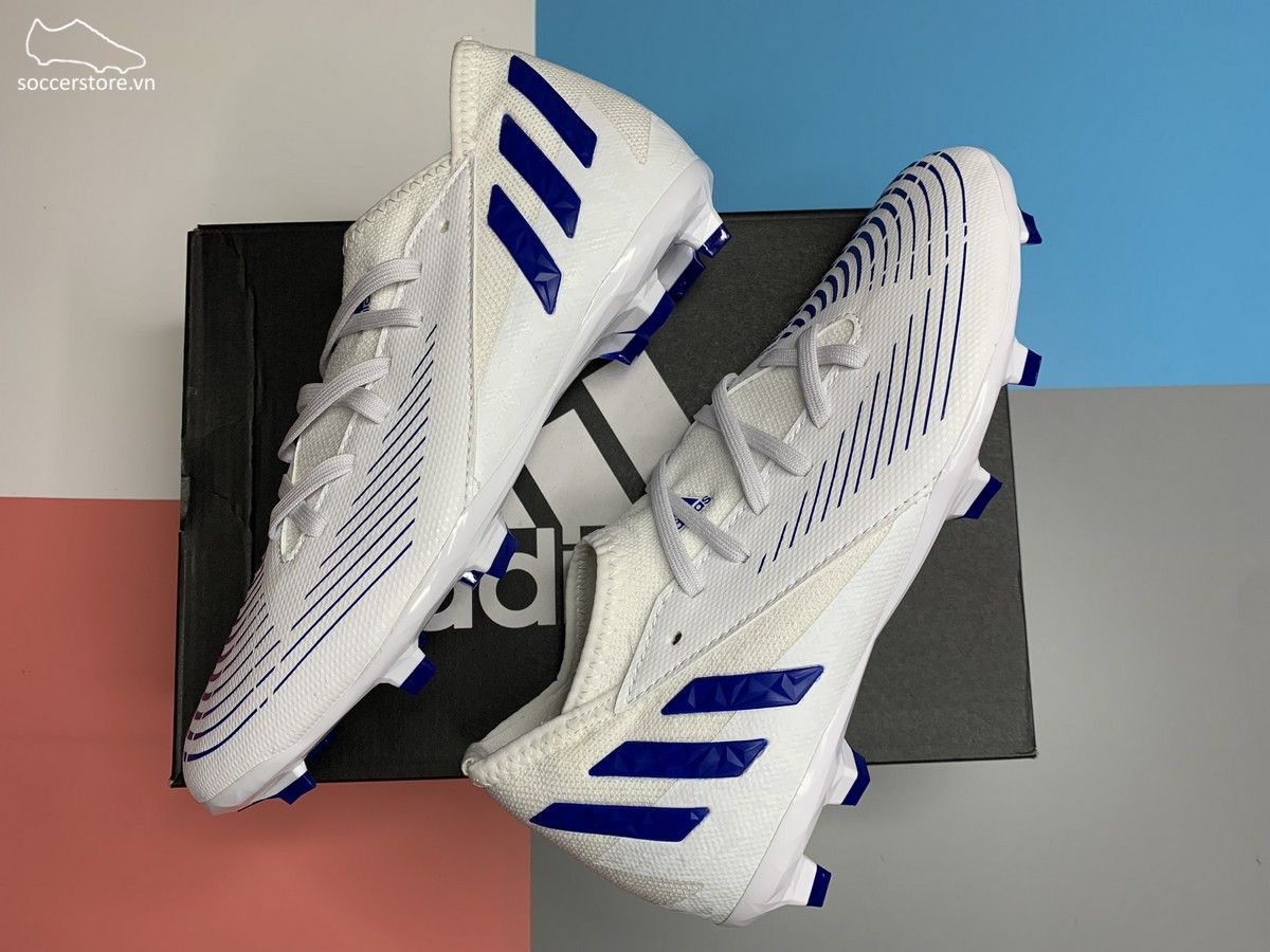 Giày Adidas Predator Edge .3 FG Kids - màu trắng xanh GX5211
