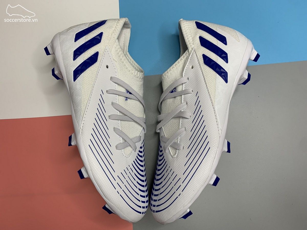 Giày Adidas Predator Edge .3 FG Kids - màu trắng xanh GX5211