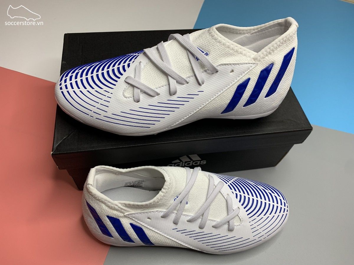 Giày Adidas Predator Edge .3 FG Kids - màu trắng xanh GX5211