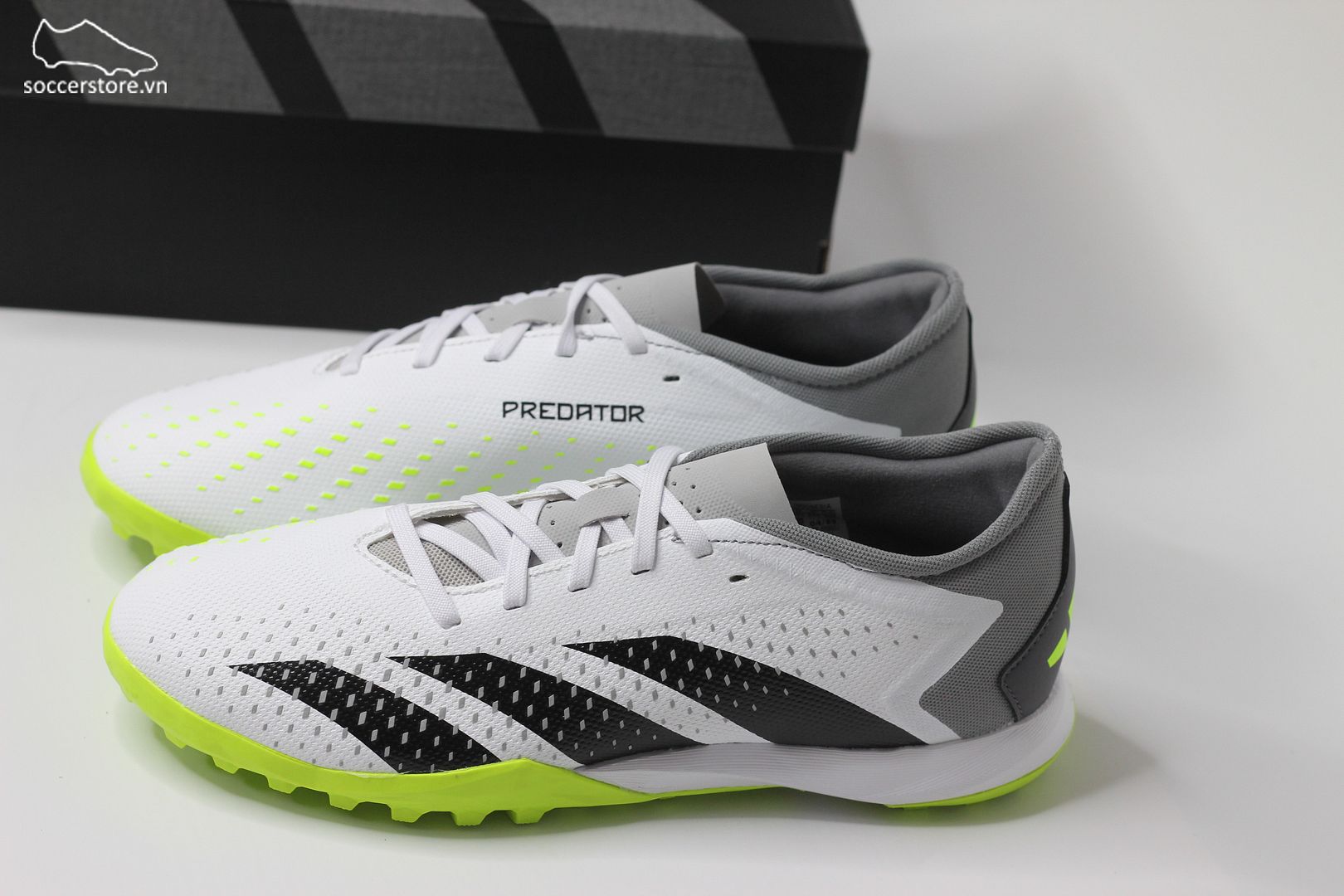 Adidas Predator Accuracy.3 L TF Crazyrush pack màu trắng đế xanh GZ0003