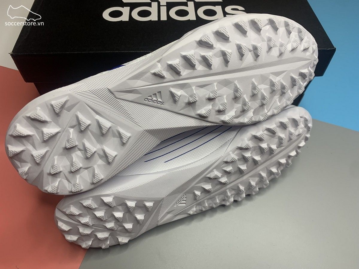 Giày Adidas Predator Edge .3 TF Kids - màu trắng xanh GZ2896