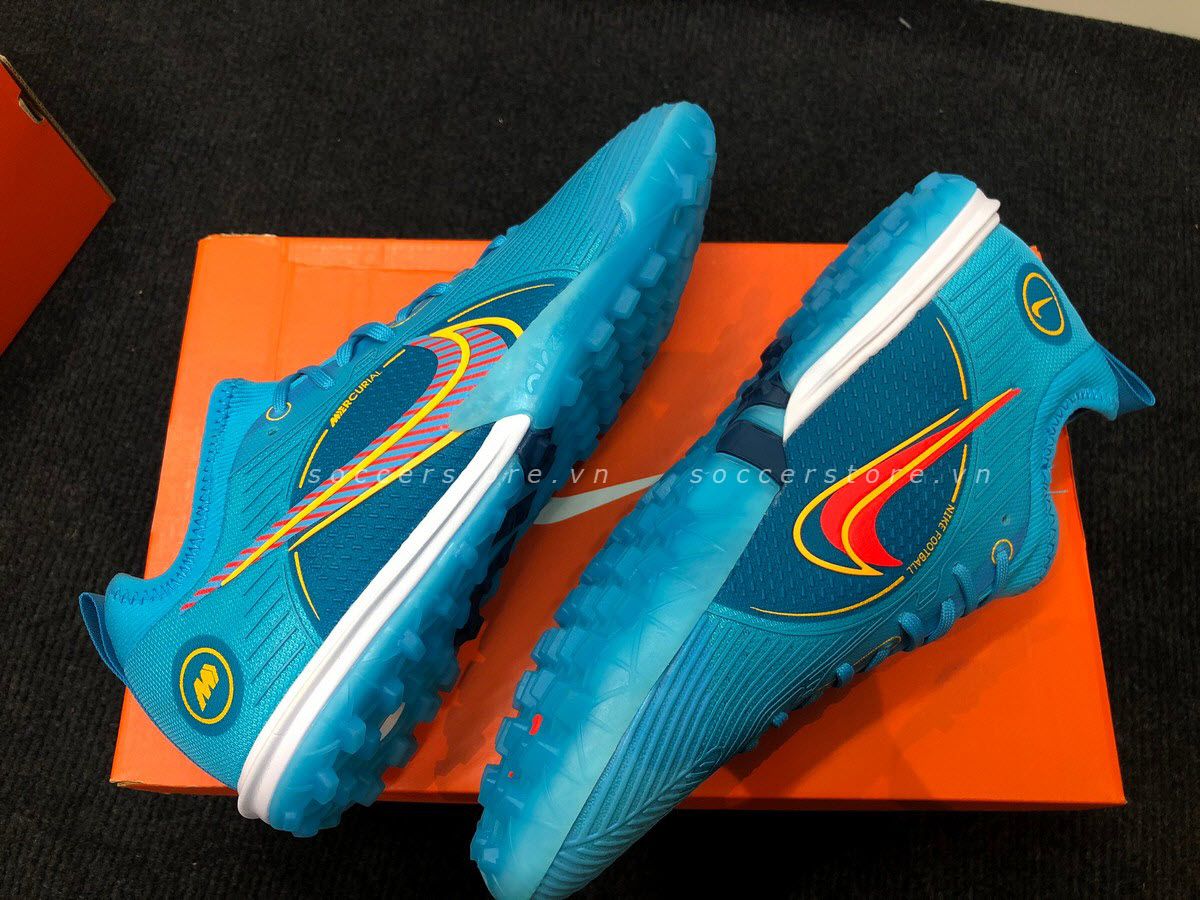 Giày Nike Mercurial Vapor 14 Pro TF Blueprint pack màu xanh DJ2851-484