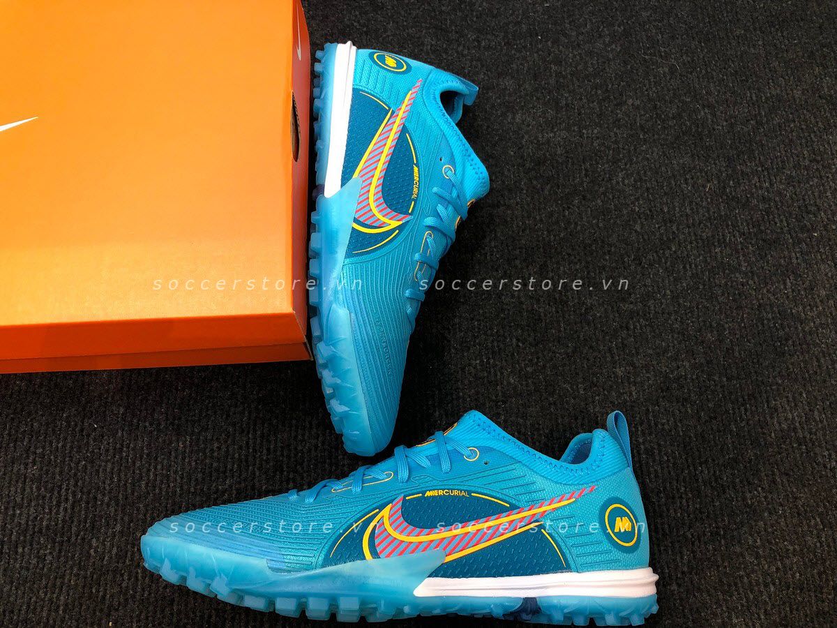 Giày Nike Mercurial Vapor 14 Pro TF Blueprint pack màu xanh DJ2851-484