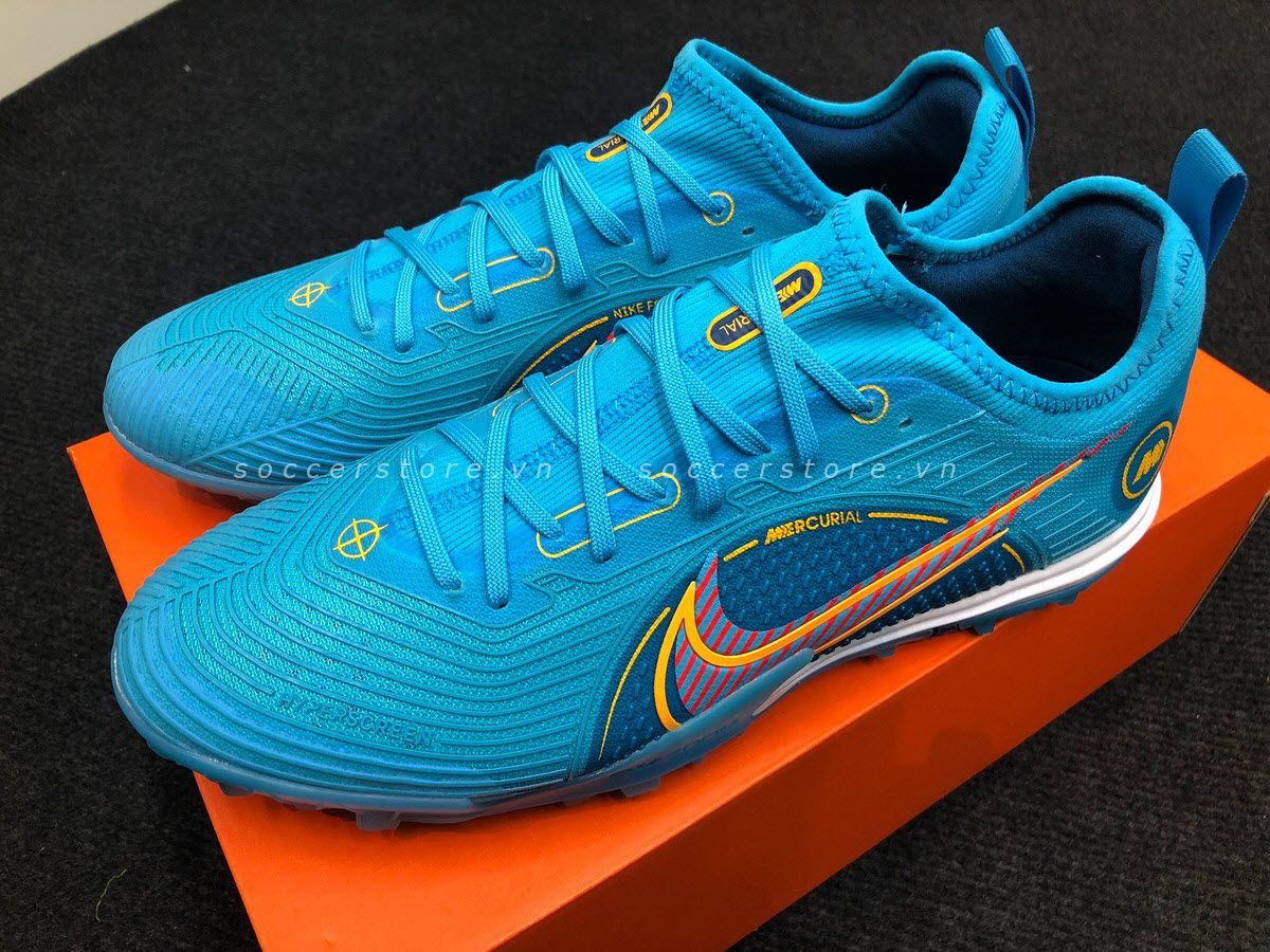 Giày Nike Mercurial Vapor 14 Pro TF Blueprint pack màu xanh DJ2851-484