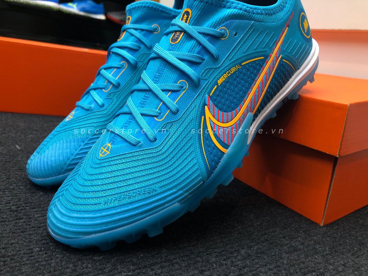 Giày Nike Mercurial Vapor 14 Pro TF Blueprint pack màu xanh DJ2851-484