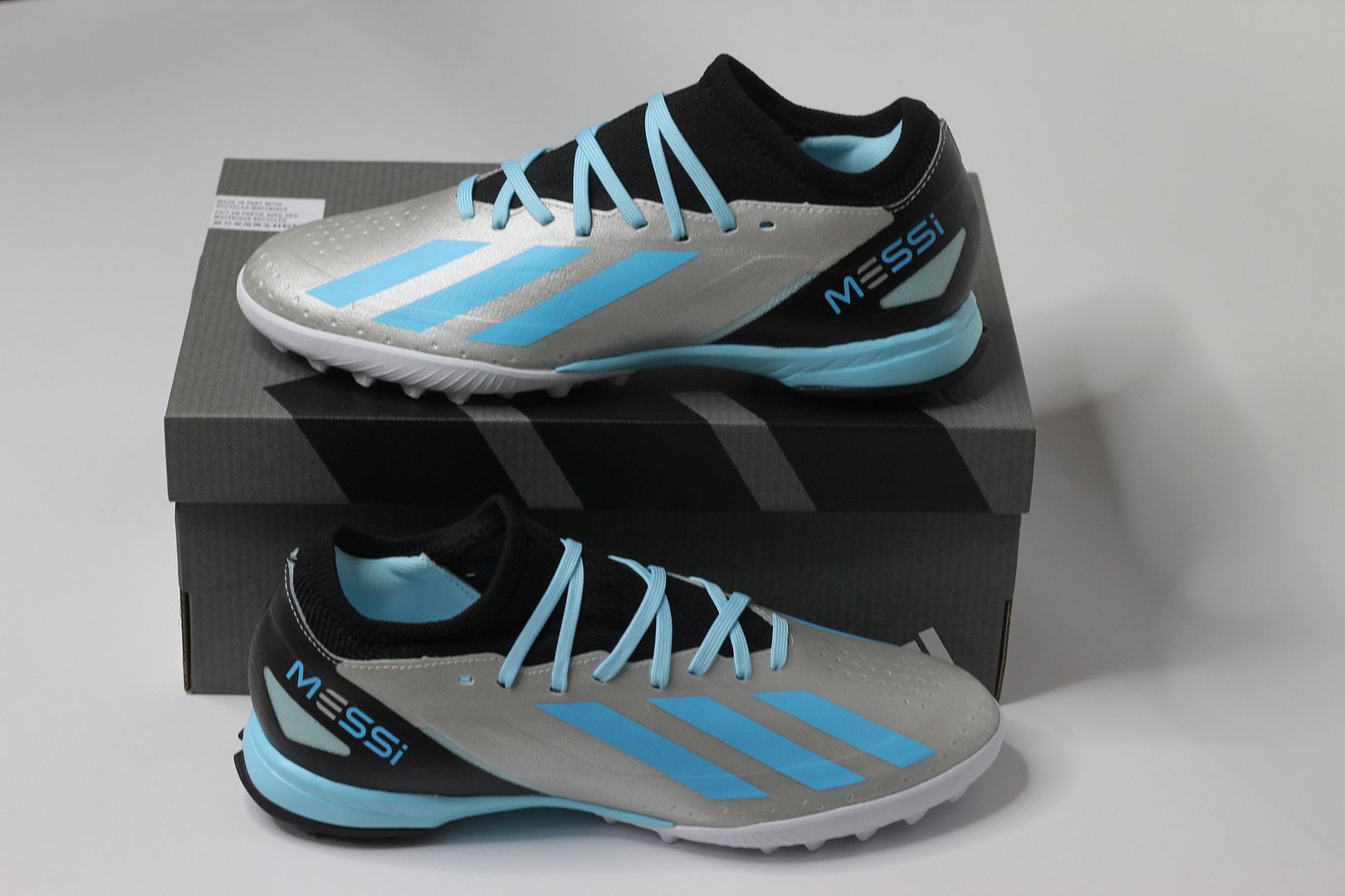 Adidas X Crazyfast Messi .3 TF Infinito Messi pack màu bạc/ xám IE4074