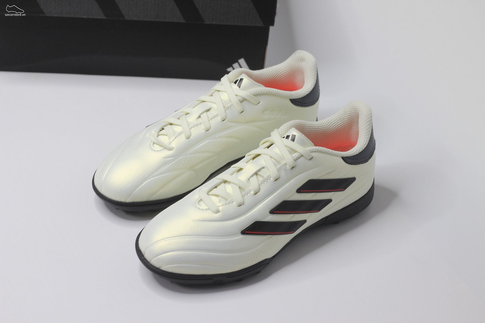 Adidas Copa Pure 2 League TF Jr- Solar Energy pack màu ngà voi Kids IE7527