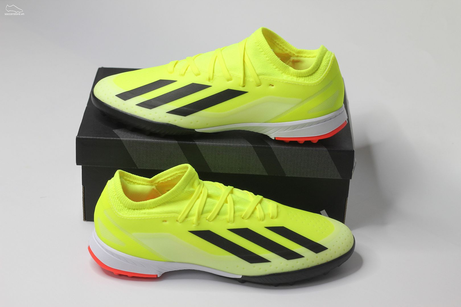 Adidas X Crazyfast League TF Jr- Solar Energy pack màu xanh chuối IF0681