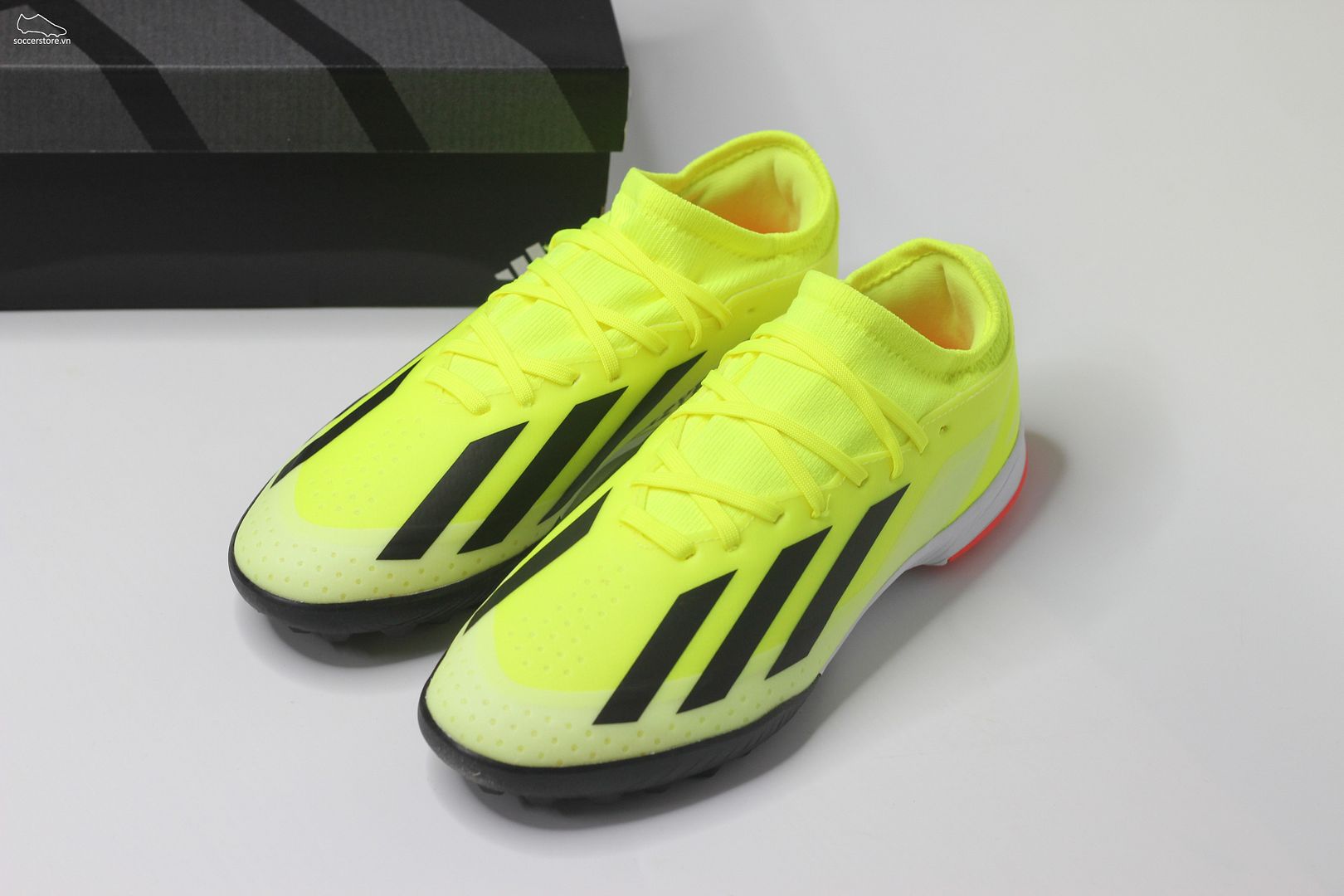 Adidas X Crazyfast League TF Jr- Solar Energy pack màu xanh chuối IF0681