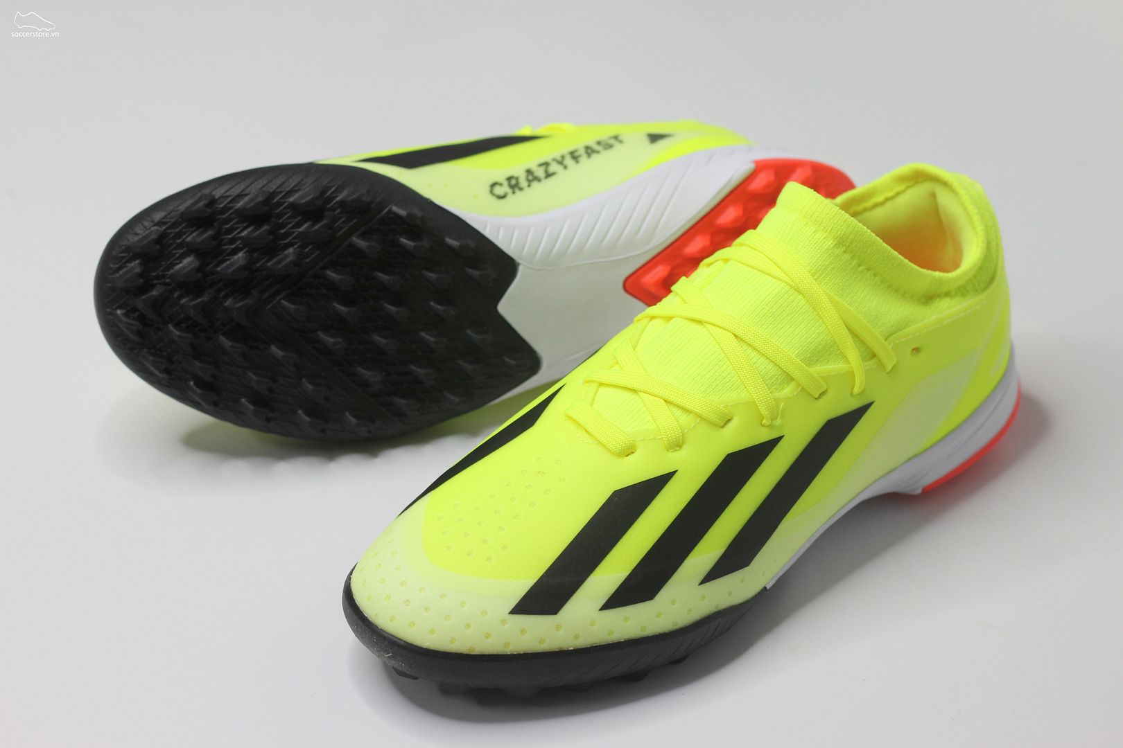 Adidas X Crazyfast League TF Jr- Solar Energy pack màu xanh chuối IF0681