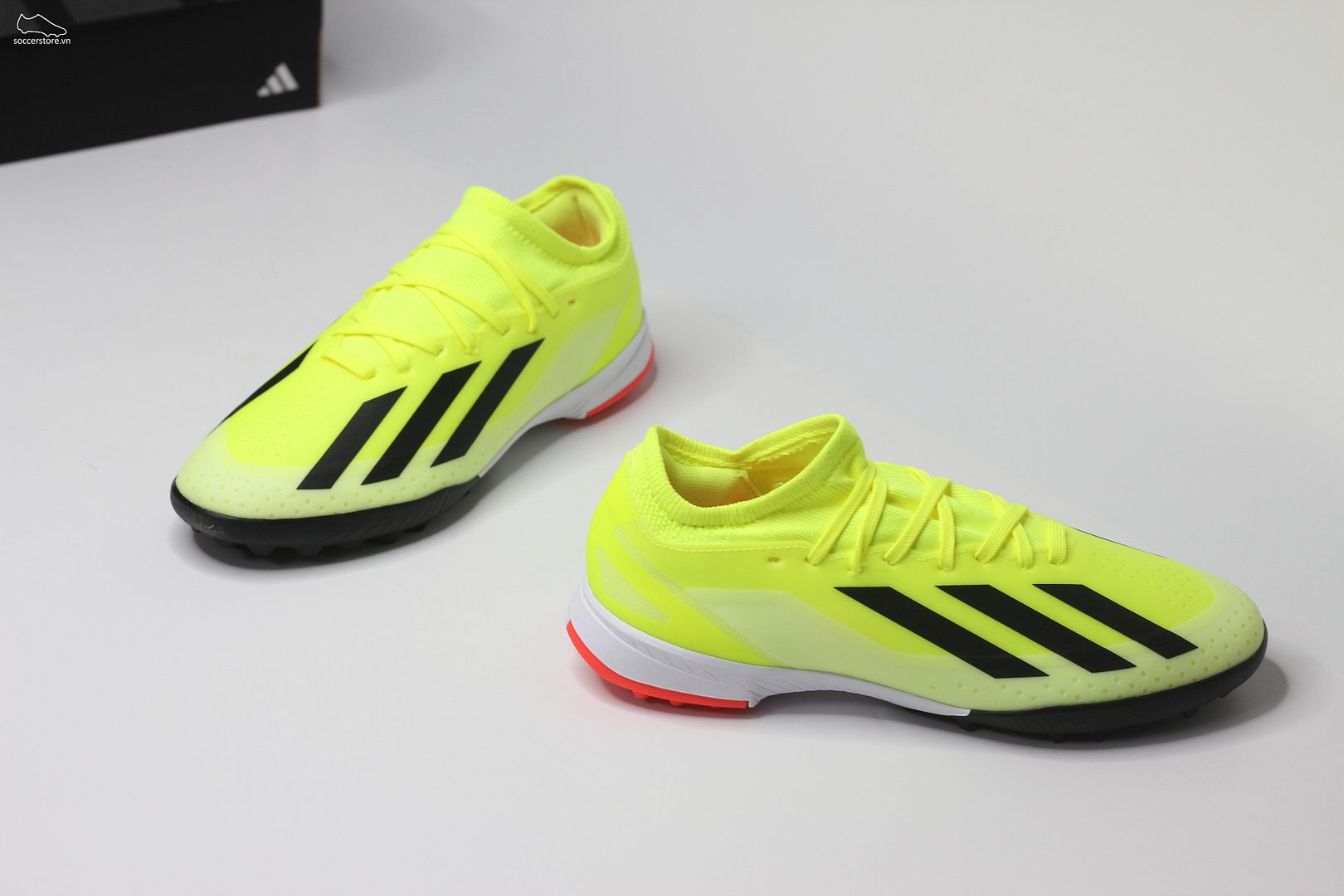 Adidas X Crazyfast League TF Jr- Solar Energy pack màu xanh chuối IF0681