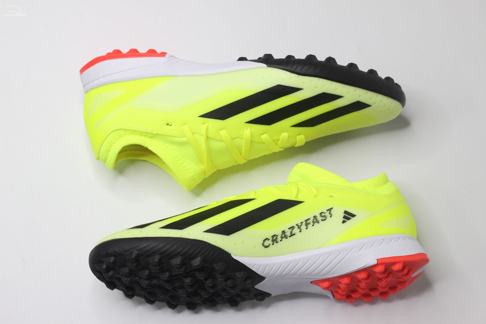 Adidas X Crazyfast League TF Jr- Solar Energy pack màu xanh chuối IF0681