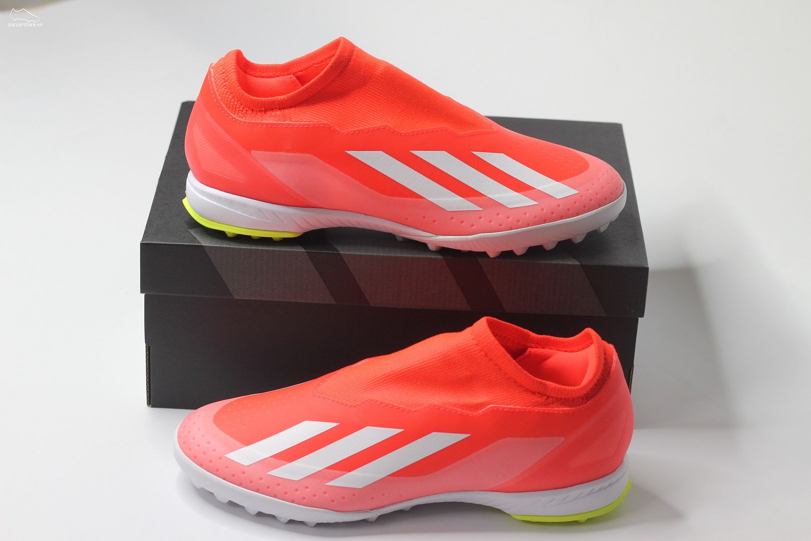 Adidas X Crazyfast League TF Lacless Energy Citrus pack- màu đỏ trắng IF0695
