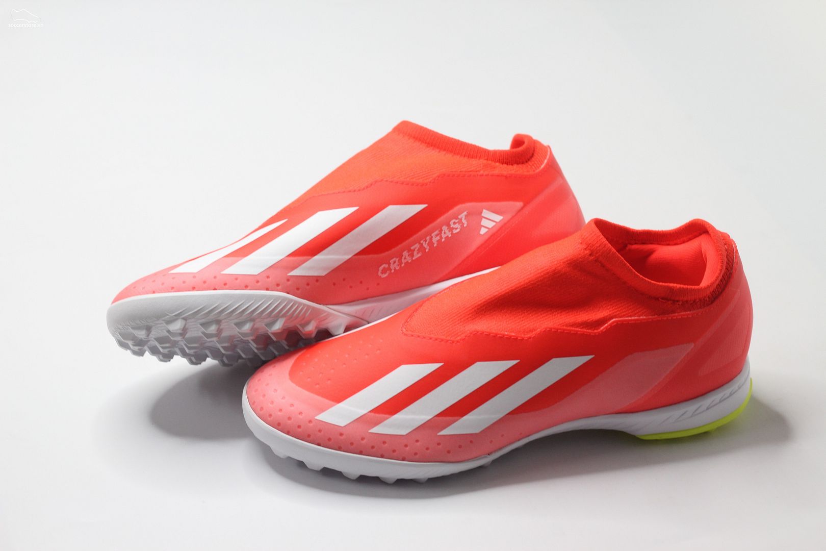 Adidas X Crazyfast League TF Lacless Energy Citrus pack- màu đỏ trắng IF0695