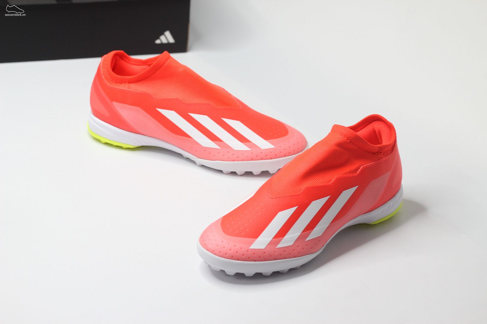 Adidas X Crazyfast League TF Lacless Energy Citrus pack- màu đỏ trắng IF0695