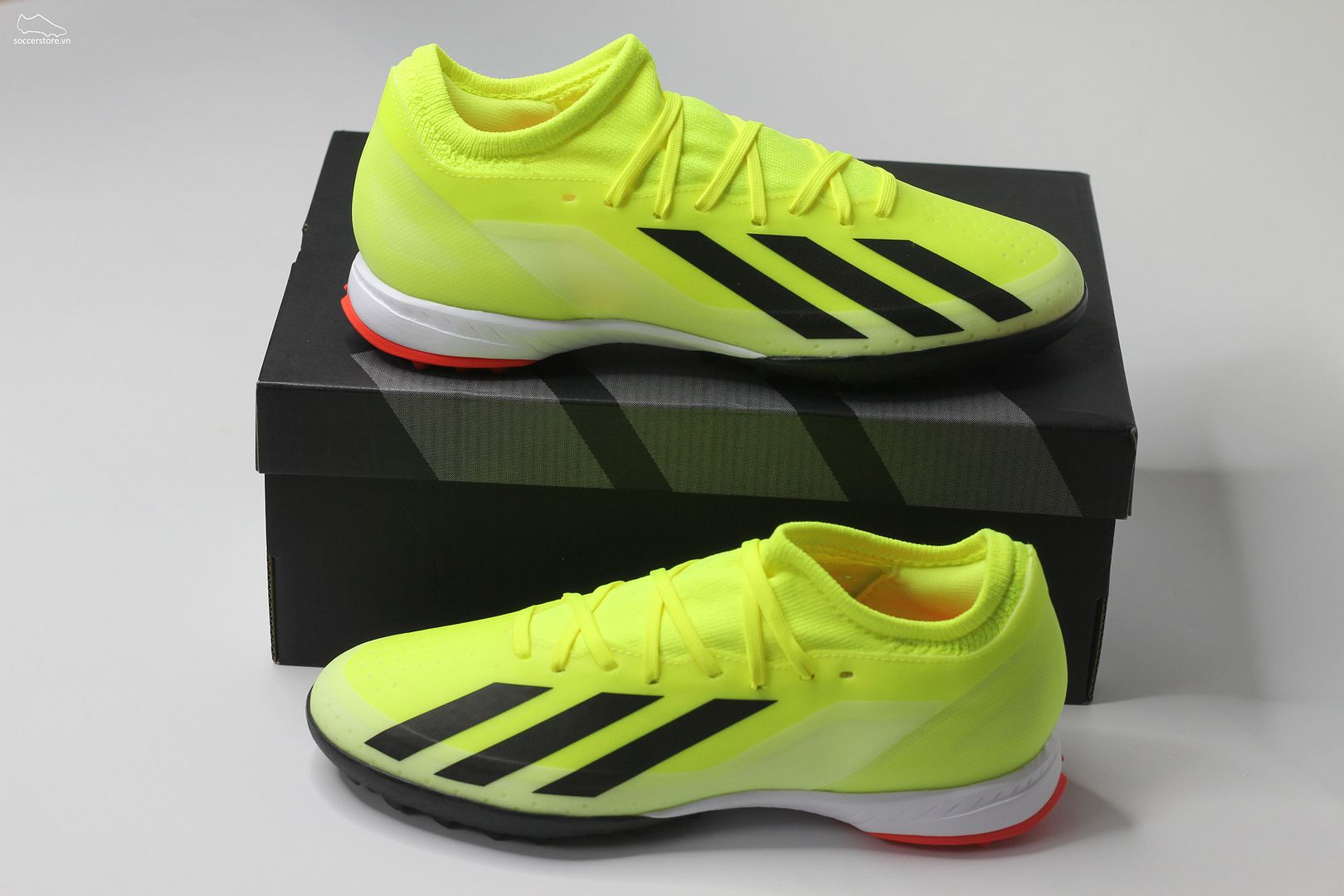 Adidas X Crazyfast League TF- Solar Energy pack màu xanh chuối IF0698