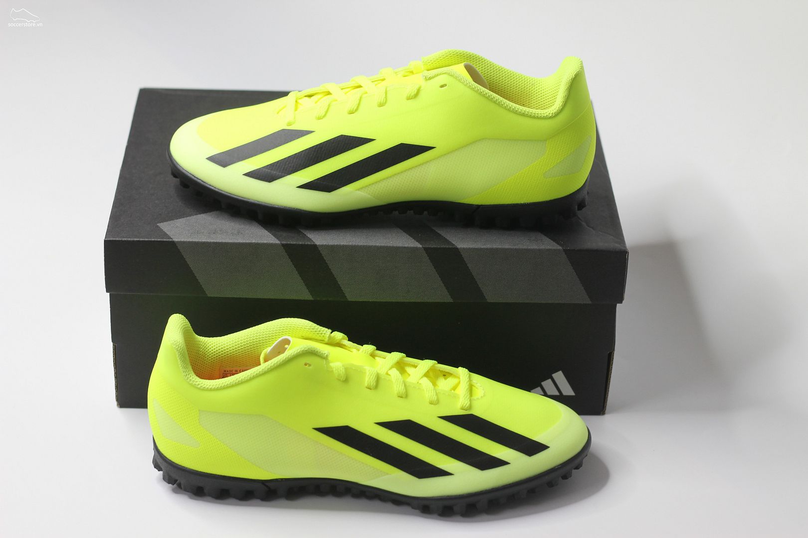 Adidas X Crazyfast Club TF- Solar Energy pack màu xanh chuối IF0723
