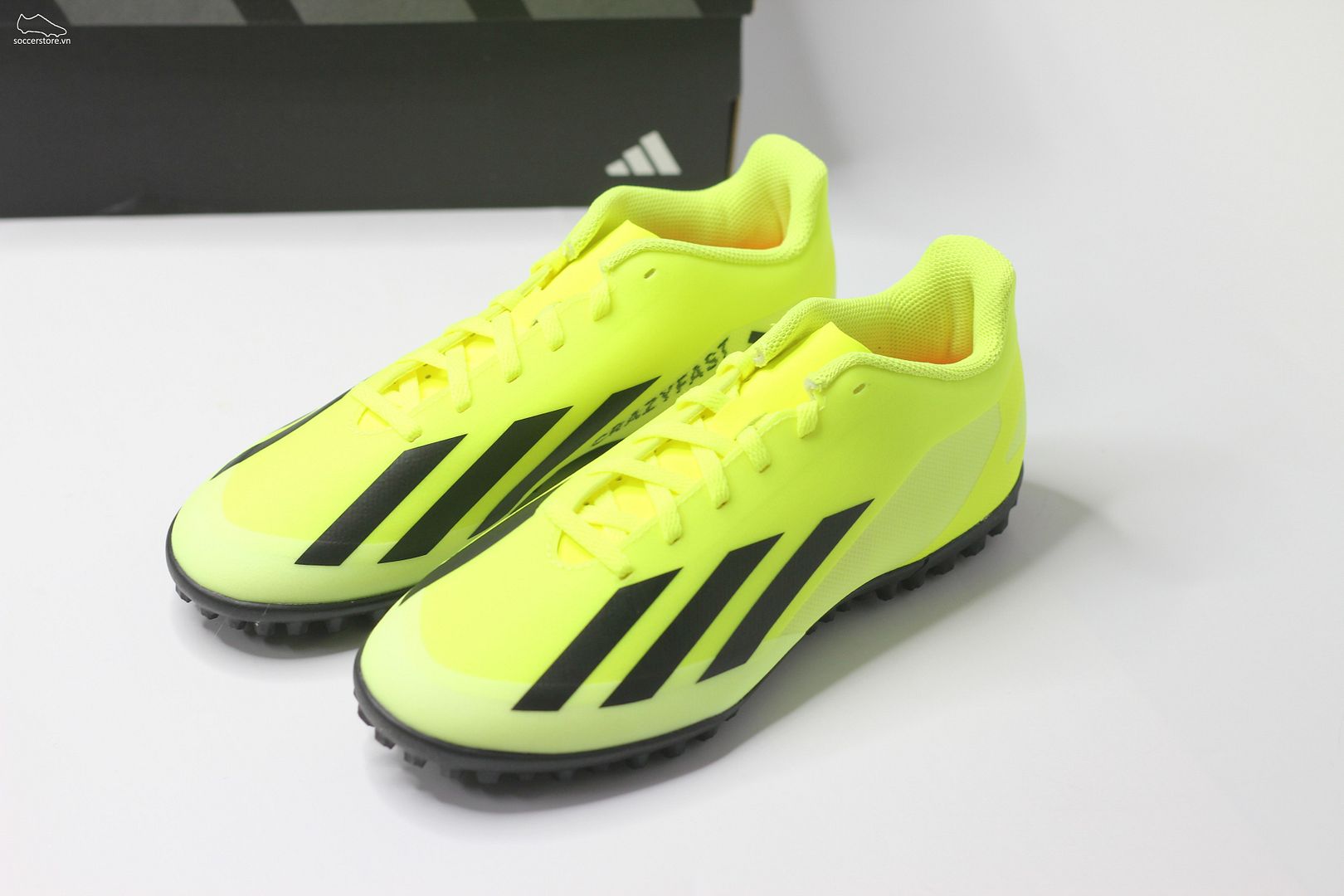 Adidas X Crazyfast Club TF- Solar Energy pack màu xanh chuối IF0723
