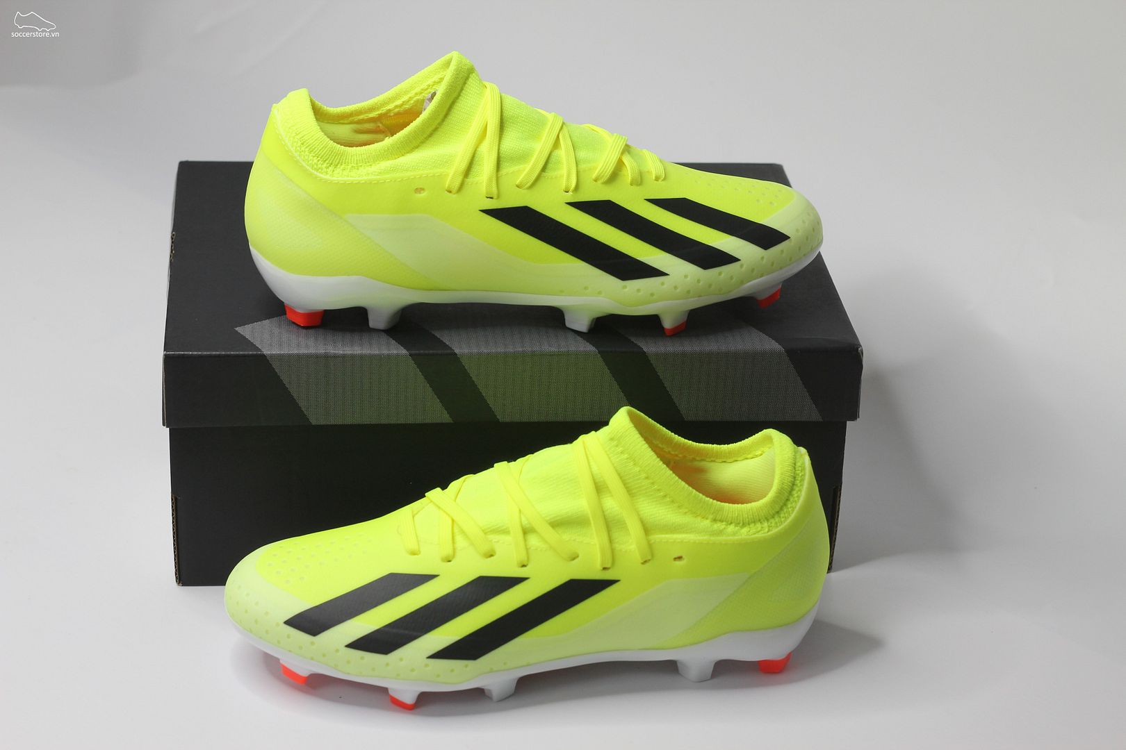 Adidas X Crazyfast League FG- Solar Energy pack màu xanh chuối IG0605