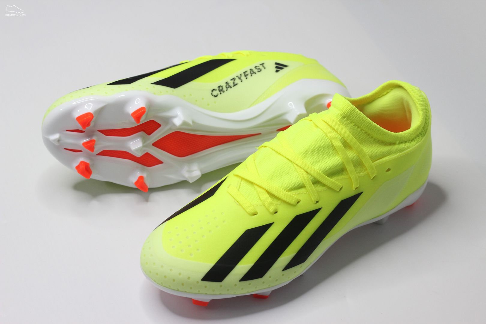 Adidas X Crazyfast League FG- Solar Energy pack màu xanh chuối IG0605