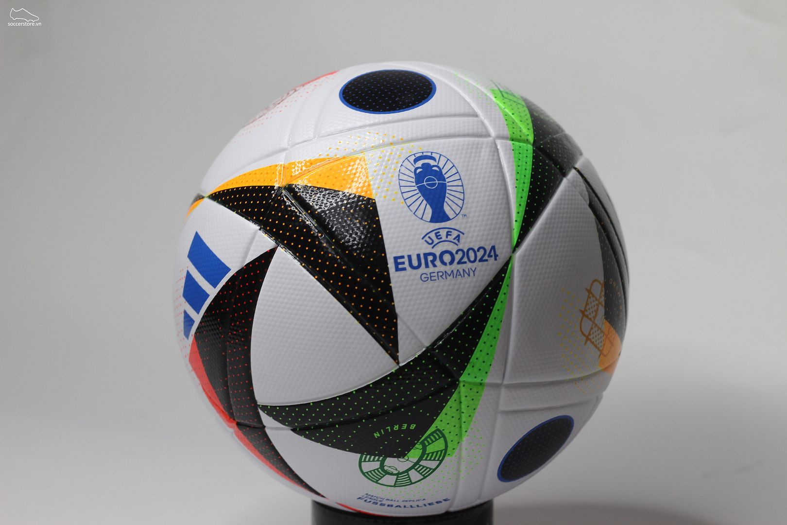 Bóng Adidas Fussballliebe League Euro 2024 màu trắng đen IN9367