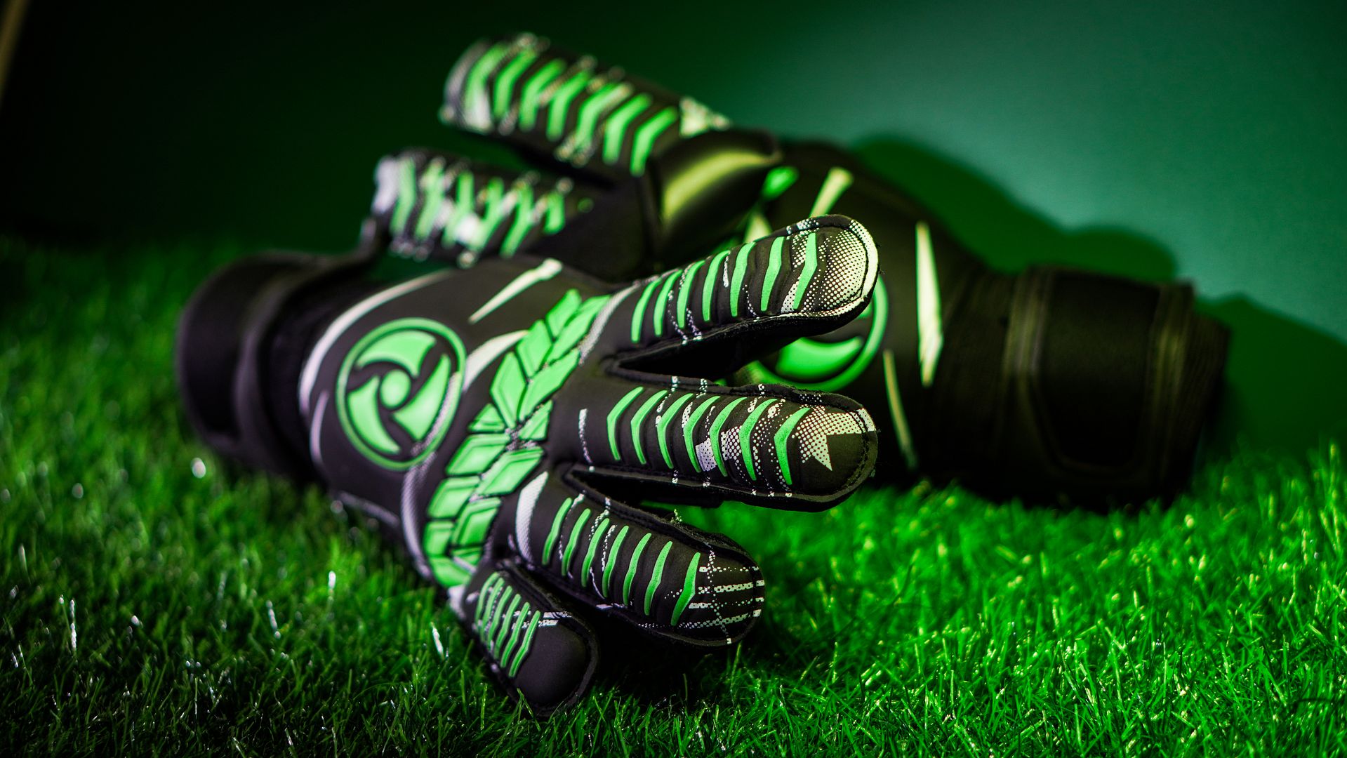 Găng tay thủ môn VGS Archery Pro Contact màu xanh lá green- đen