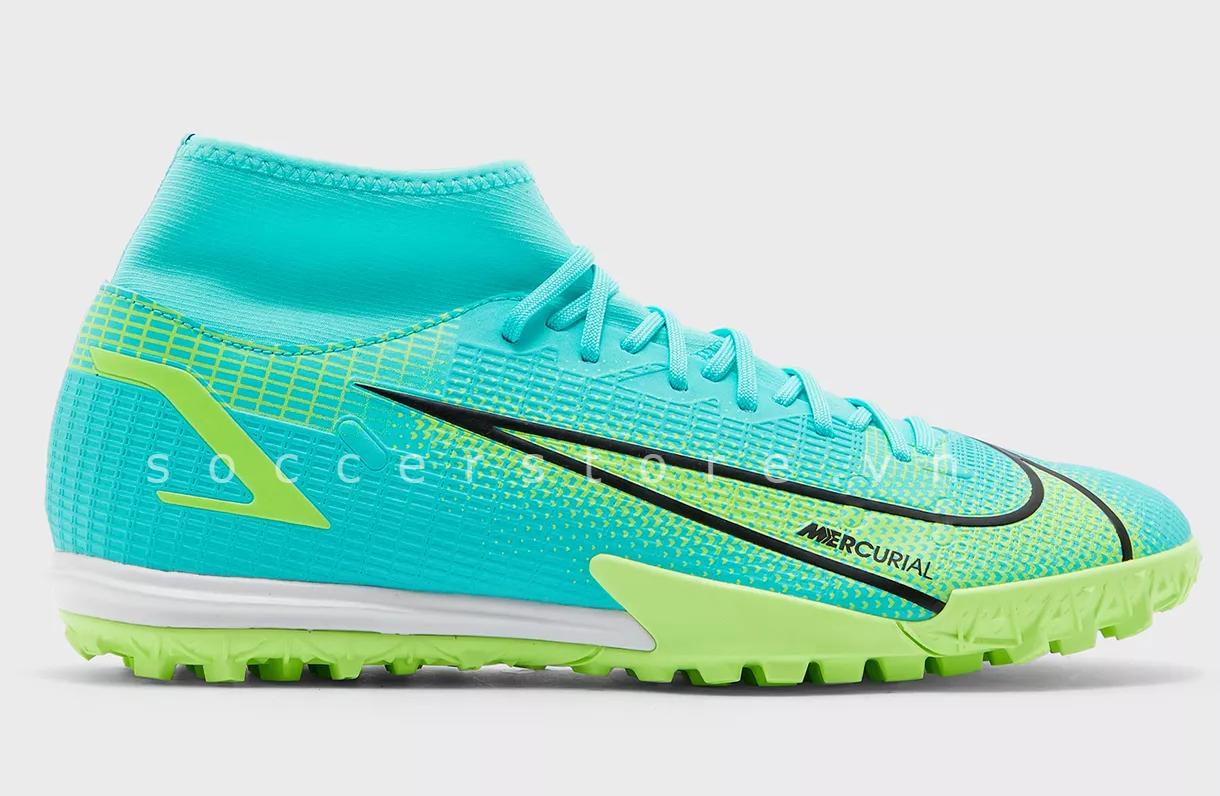 giày bóng đá Nike Mercurial Superfly 8 Academy TF Impulse pack- Dynamic Turquoise/ Lime Glow CV0953-403