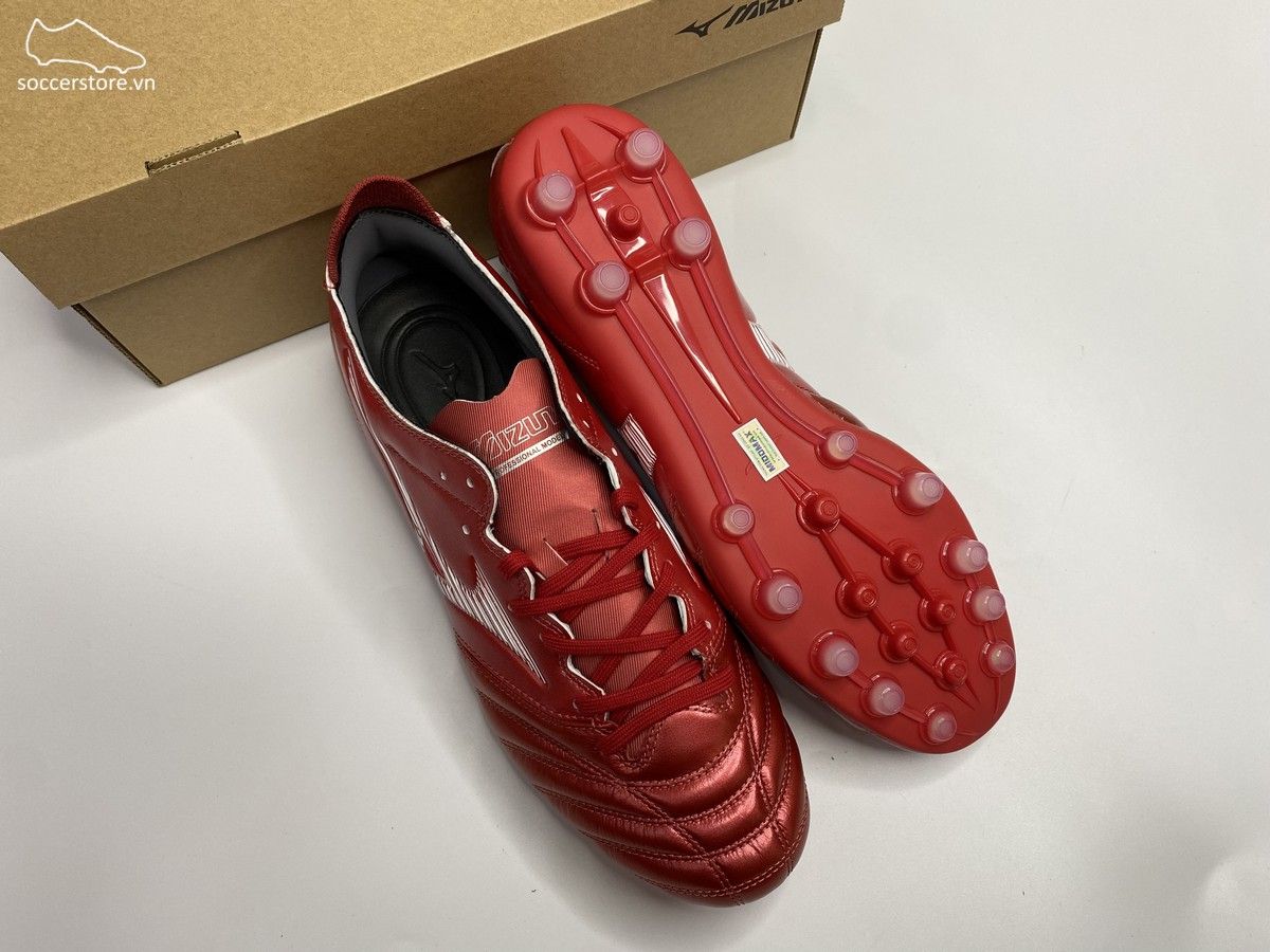 Mizuno Morelia Neo 3 Pro AG - Solar Red / White - P1GA228460