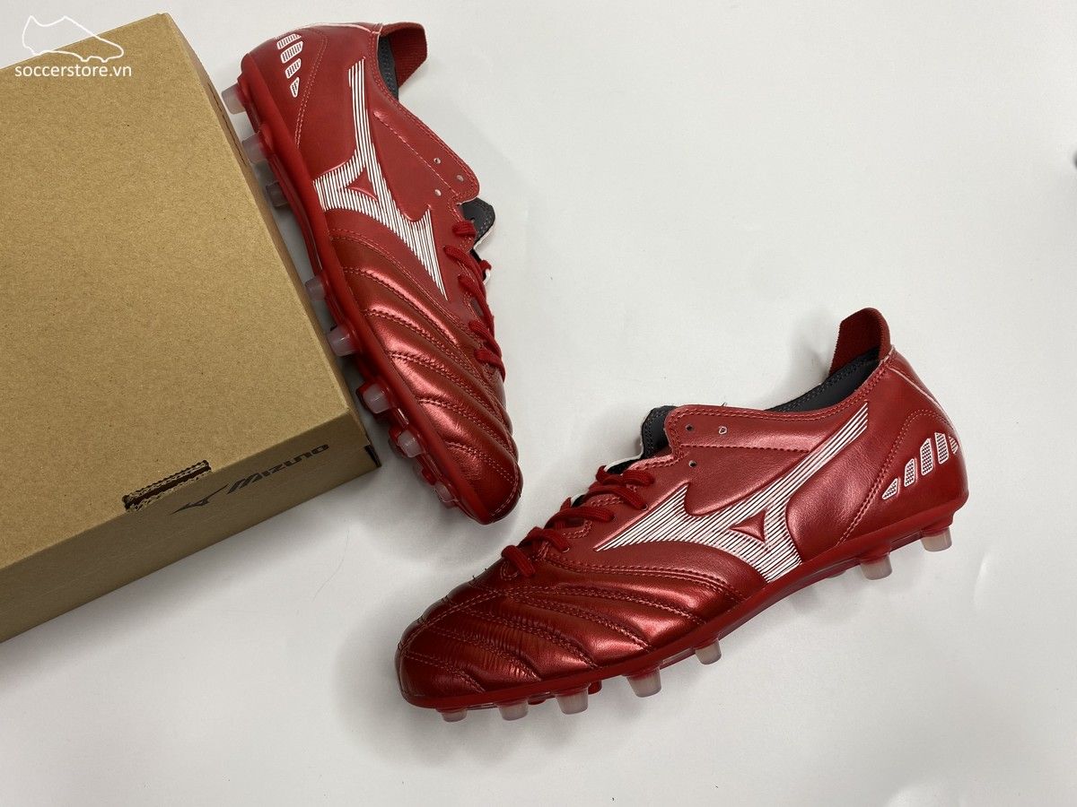 Mizuno Morelia Neo 3 Pro AG - Solar Red / White - P1GA228460