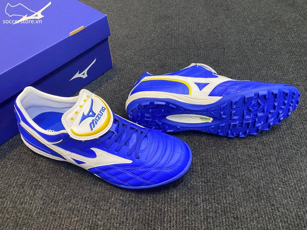 Mizuno Wave Cup Legend AS TF - Blue / White Gold / White - P1GD201901