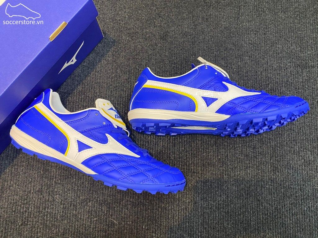 Mizuno Wave Cup Legend AS TF - Blue / White Gold / White - P1GD201901