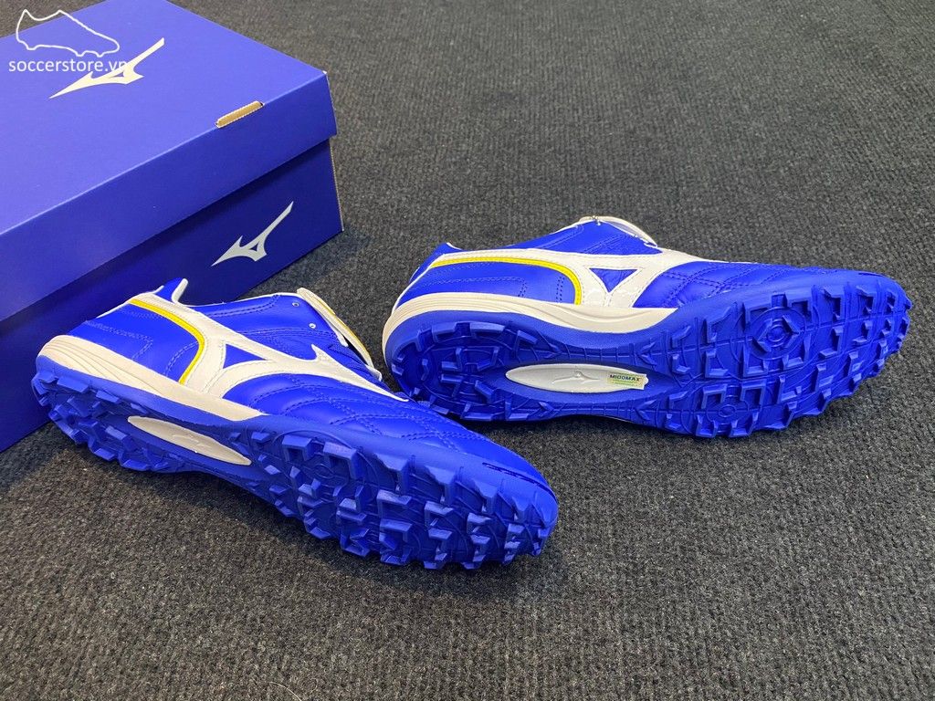 Mizuno Wave Cup Legend AS TF - Blue / White Gold / White - P1GD201901