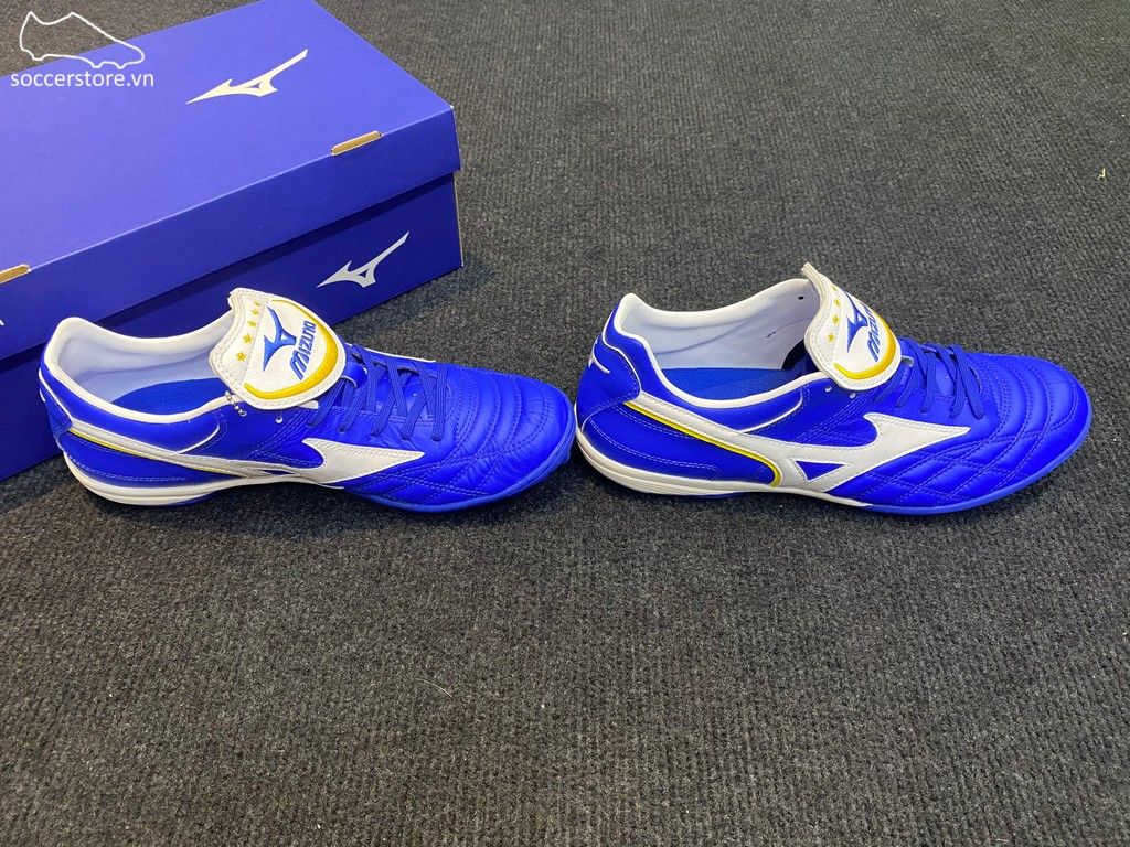 Mizuno Wave Cup Legend AS TF - Blue / White Gold / White - P1GD201901