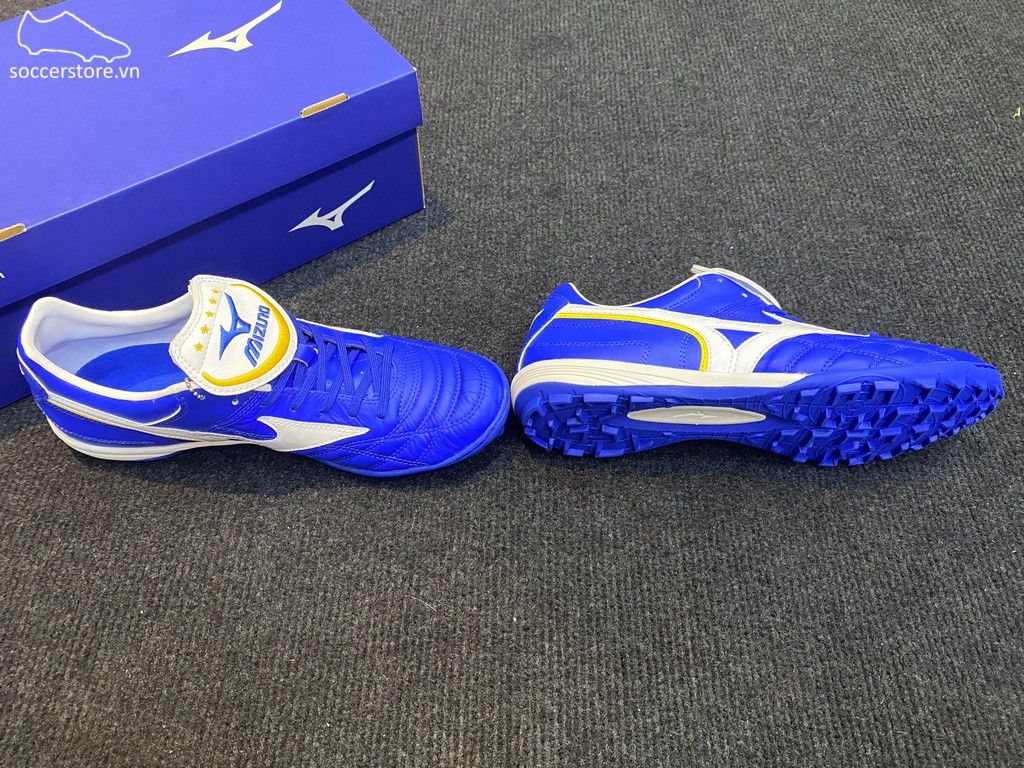 Mizuno Wave Cup Legend AS TF - Blue / White Gold / White - P1GD201901