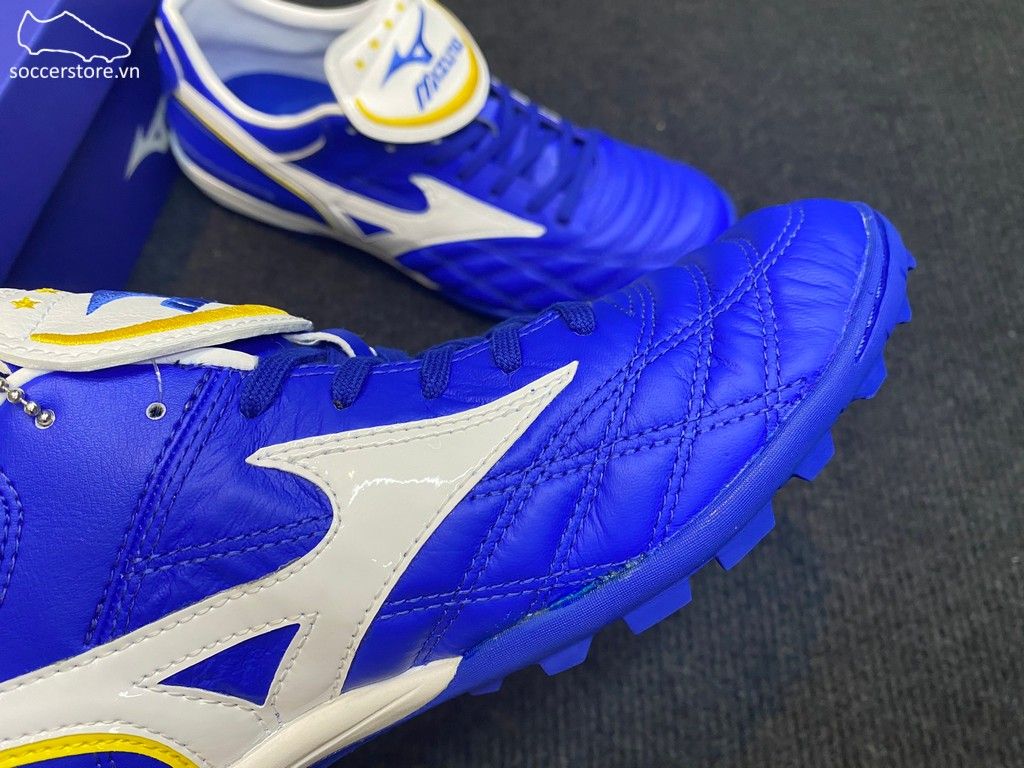 Mizuno Wave Cup Legend AS TF - Blue / White Gold / White - P1GD201901