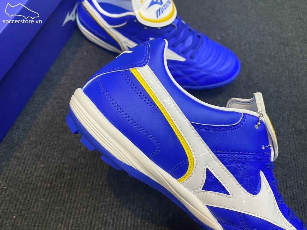 Mizuno Wave Cup Legend AS TF - Blue / White Gold / White - P1GD201901