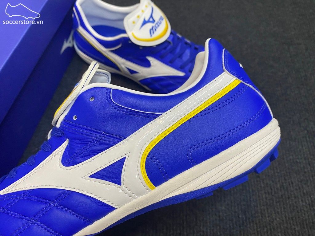 Mizuno Wave Cup Legend AS TF - Blue / White Gold / White - P1GD201901