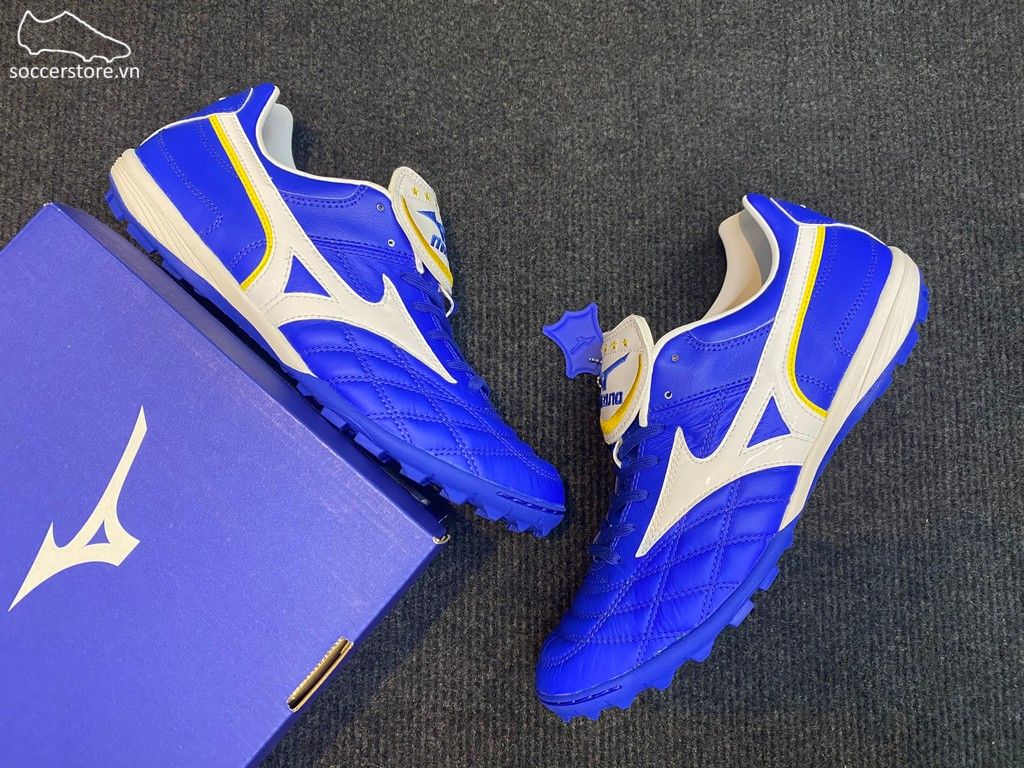 Mizuno Wave Cup Legend AS TF - Blue / White Gold / White - P1GD201901