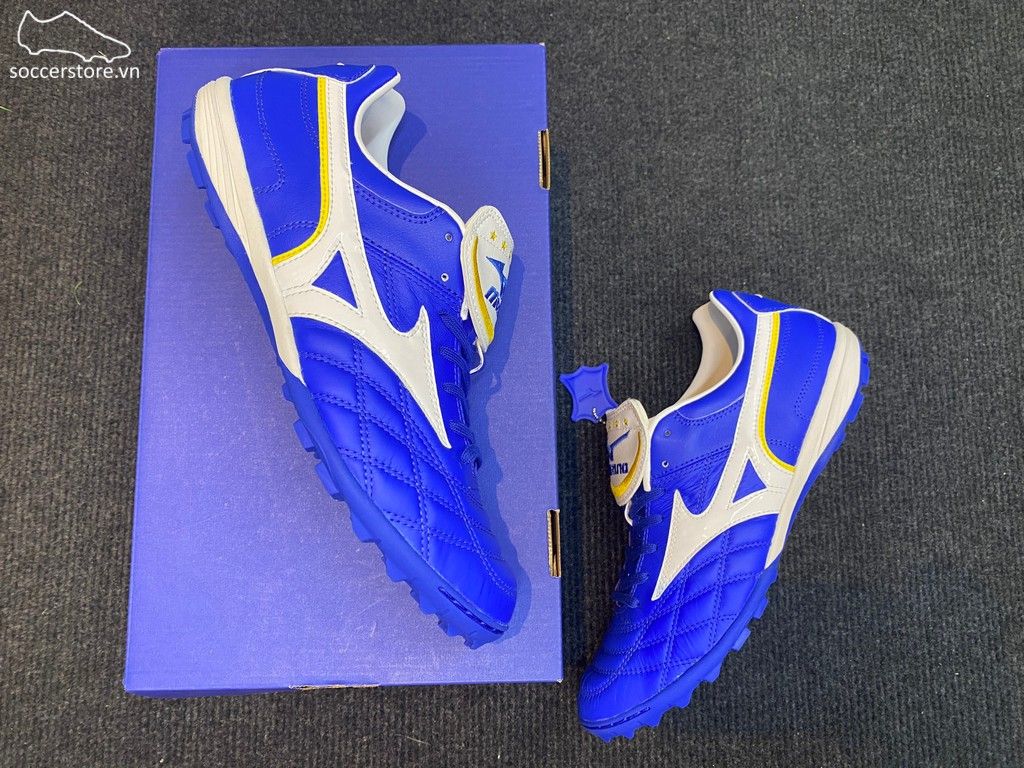 Mizuno Wave Cup Legend AS TF - Blue / White Gold / White - P1GD201901