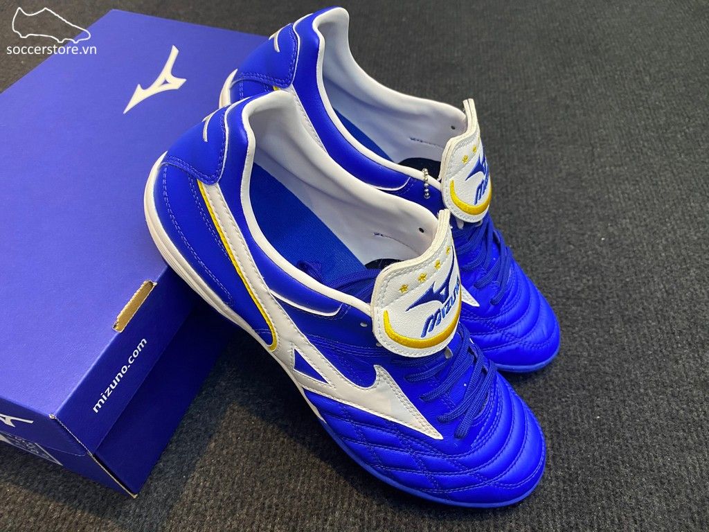 Mizuno Wave Cup Legend AS TF - Blue / White Gold / White - P1GD201901