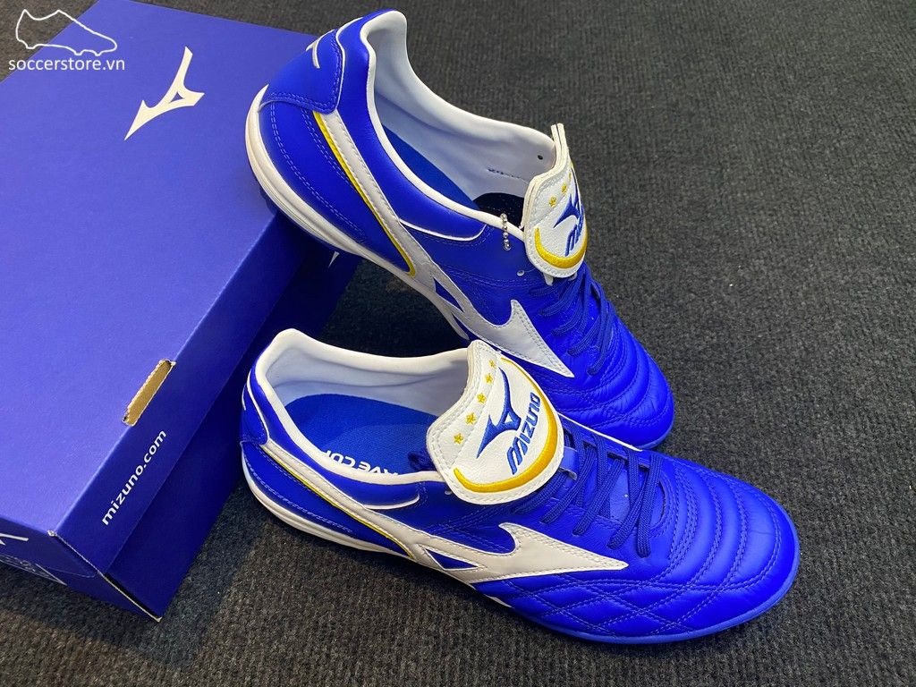 Mizuno Wave Cup Legend AS TF - Blue / White Gold / White - P1GD201901