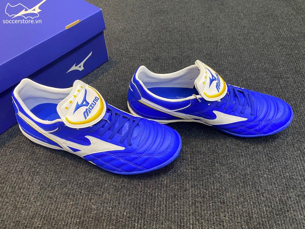 Mizuno Wave Cup Legend AS TF - Blue / White Gold / White - P1GD201901