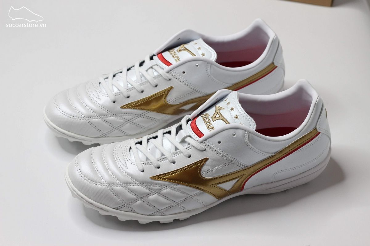 Mizuno Wave Cup Legend AS TF màu trắng đồng - P1GD201962