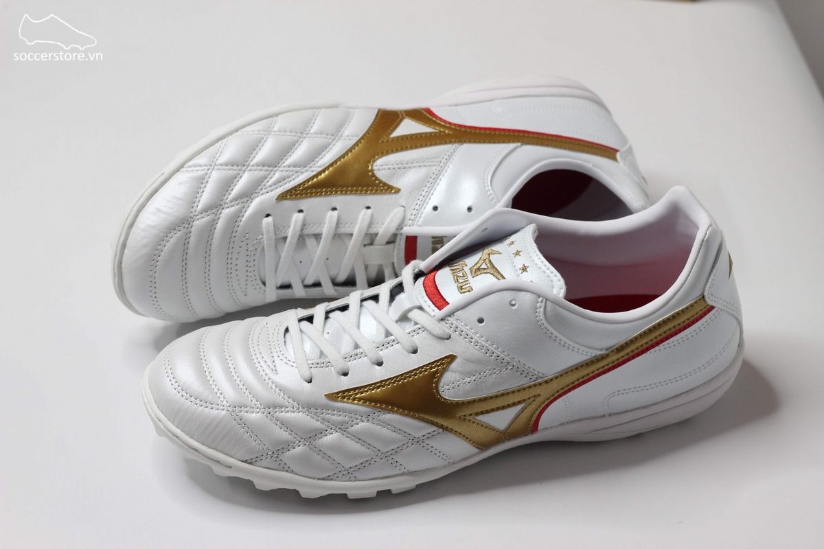 Mizuno Wave Cup Legend AS TF màu trắng đồng - P1GD201962