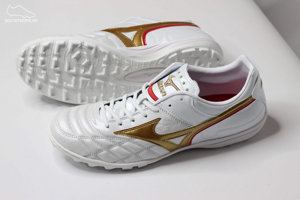 Mizuno Wave Cup Legend AS TF màu trắng đồng - P1GD201962