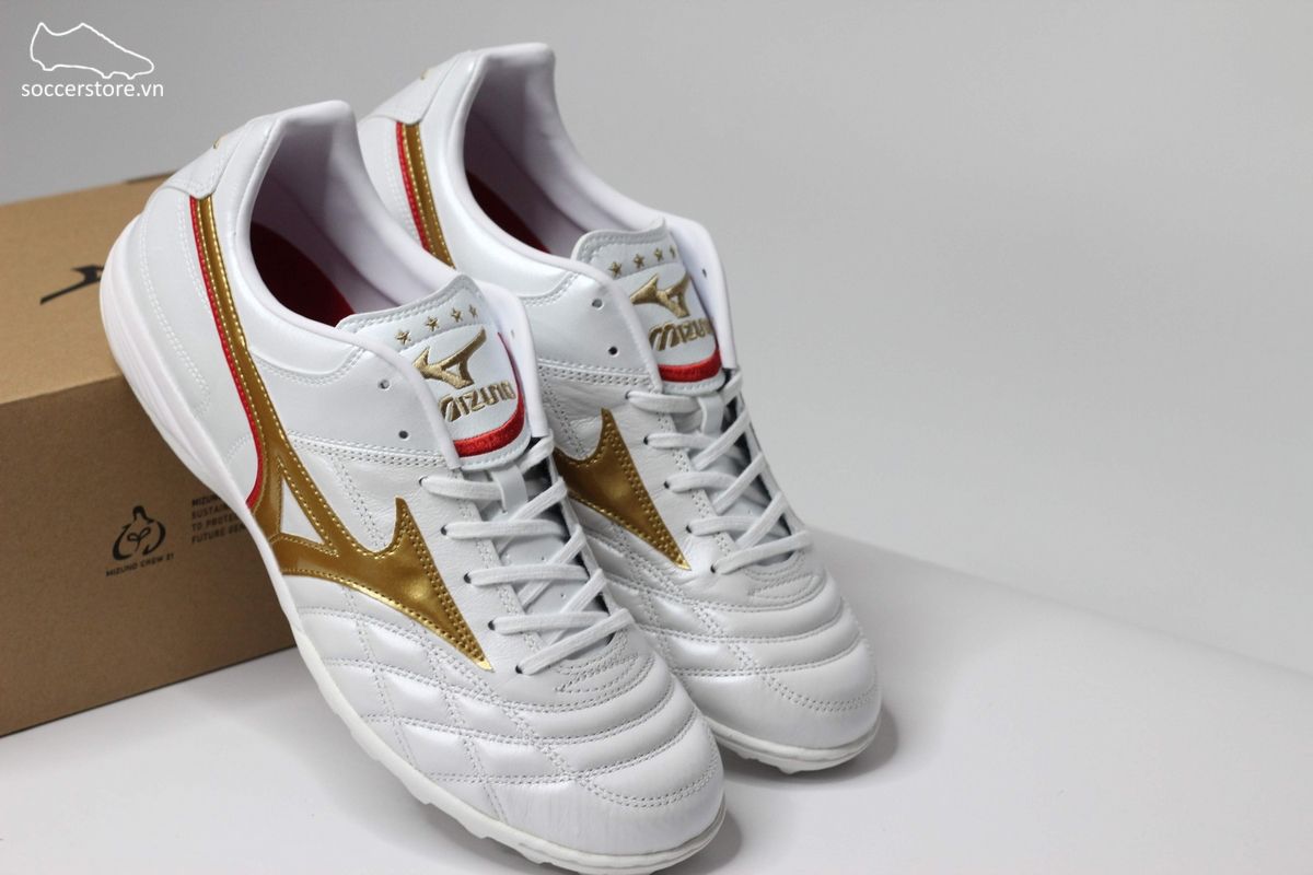 Mizuno Wave Cup Legend AS TF màu trắng đồng - P1GD201962